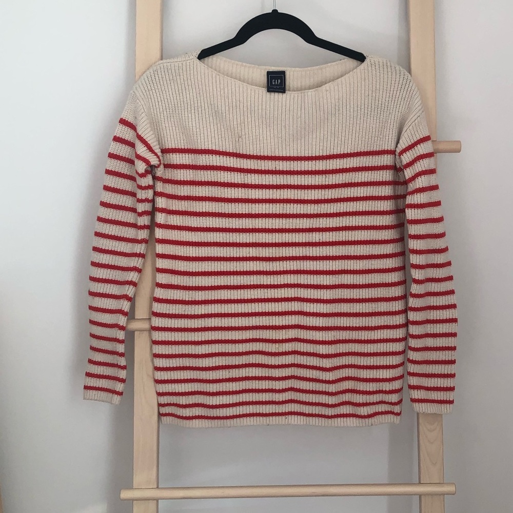 Gap Boatneck Striped Sweater - XS